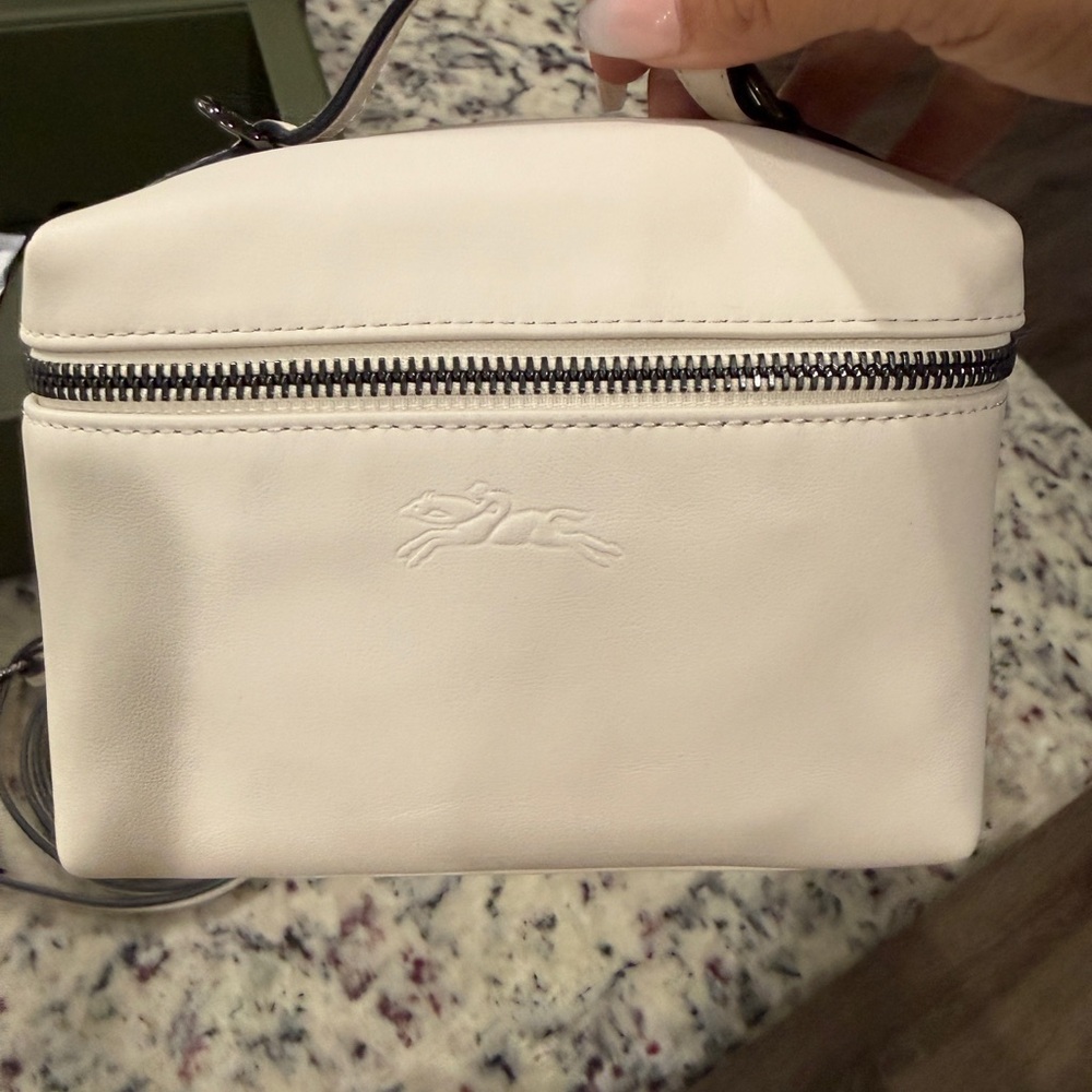 Longchamp XS Vanity Case in Ecru
